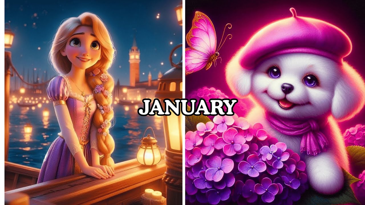 🎉 Выберите месяц своего дня рождения и посмотрите, какое платье у вас будет с идеальным питомцем! 🥳🐾