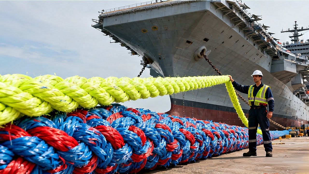 The 5 Materials Behind The Ropes That Hold Big Ships In Port