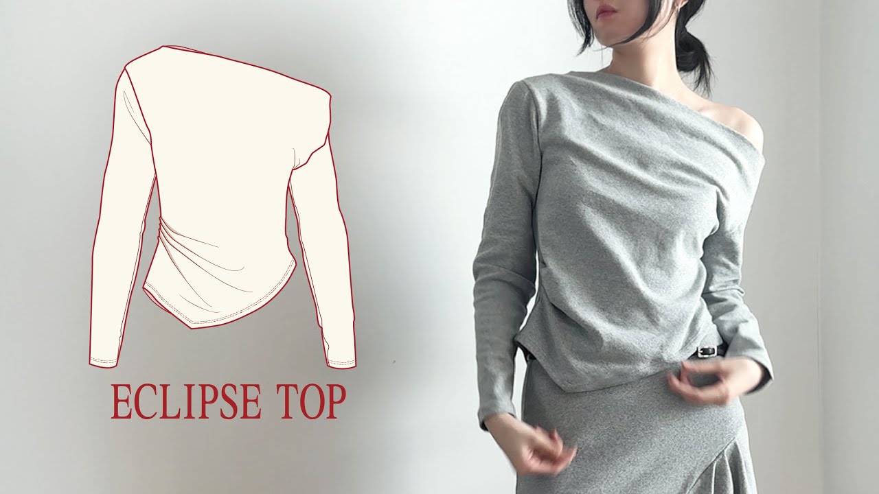 ECLIPSE TOP Sewing Tutorial | Stretch Knit Jersey Top Pattern & Step-by-Step Guide