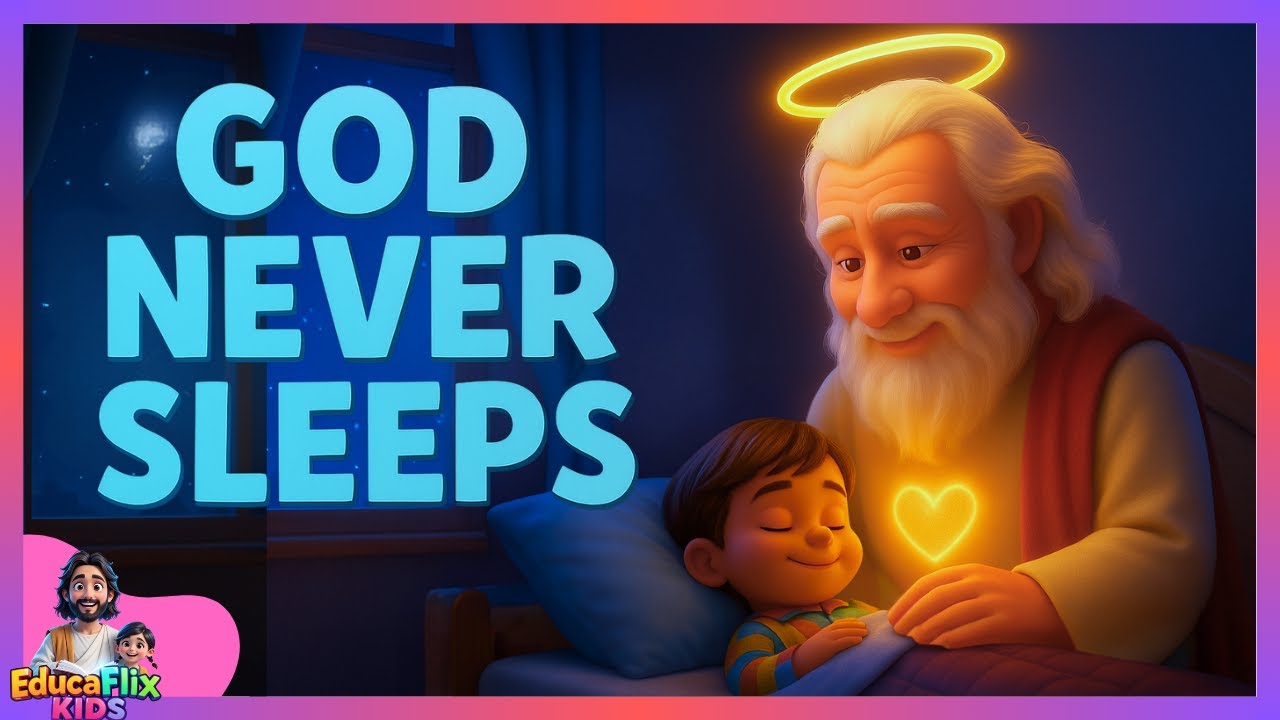God Never Sleeps | Christian Lullabies for Babies | Soothing Lullabies for Bedtime | EducaFlix Kids