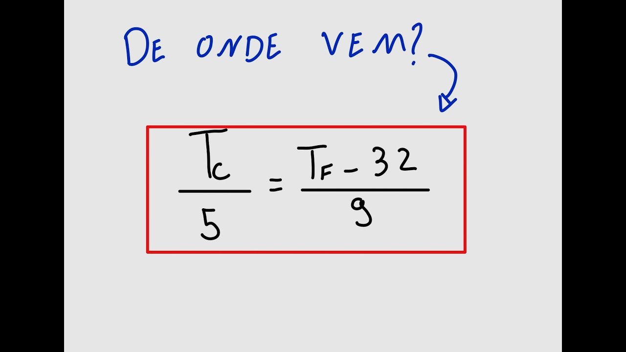 Como resolver um exercício de Termometria sem decorar fórmula - Escalas de Temperatura