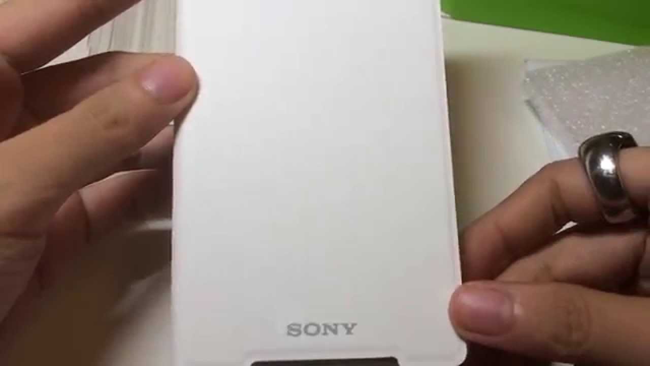 What Original Genuine Sony Style Cover Stand SCR10 Flip Case for Xperia Z2 Booklet looks like?