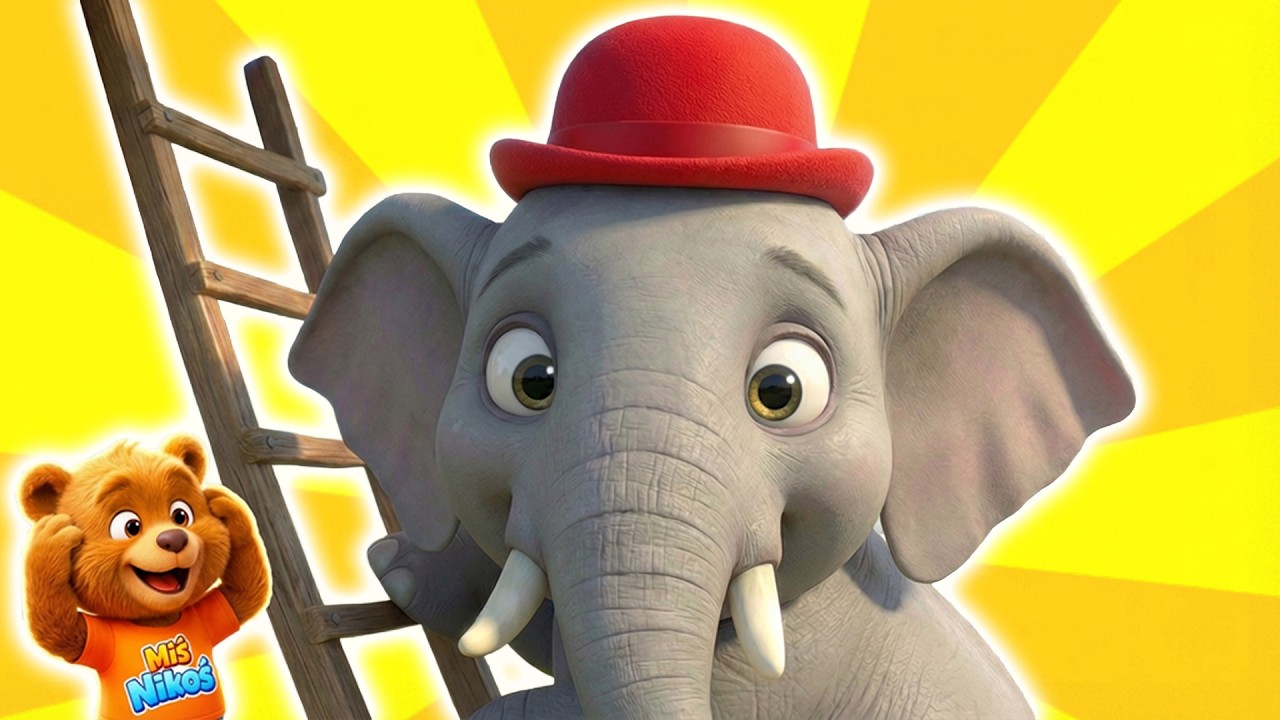 Słonik Czerwony Ma Melonik | Piosenki Dla Dzieci | Miś Nikoś