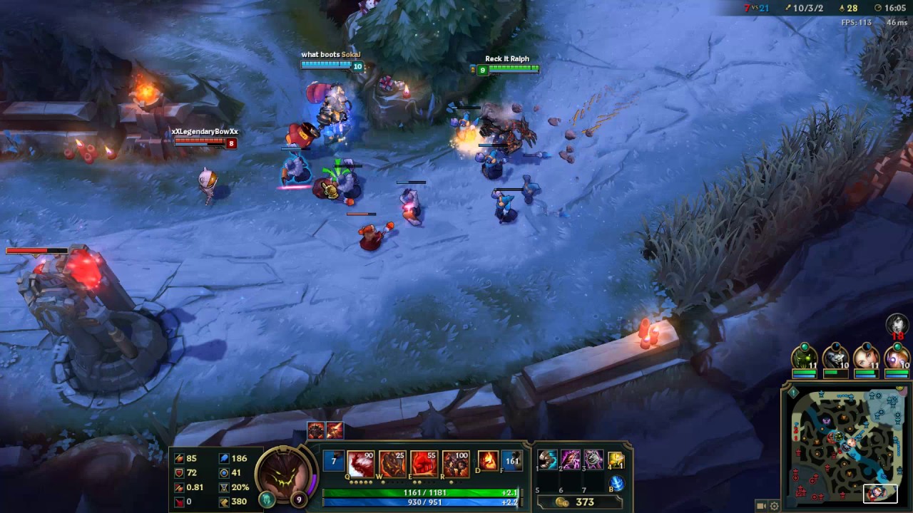 Malphite / Blitzcrank Bot Lane Make Teemo Fly