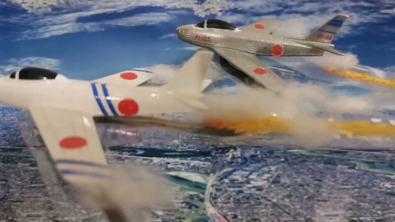 ゴジラ対ラドン Godzilla vs. Rodan　コマ撮り動画