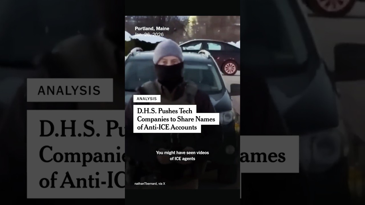 How the U.S. Is Pushing Tech Companies to Identify ICE Protesters