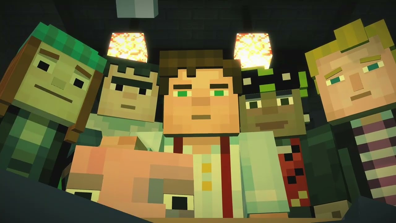 Minecraft Story Mode: Episode 1 Clip 2: Ivor's Wither Plan/Confrontation (Male Jesse)
