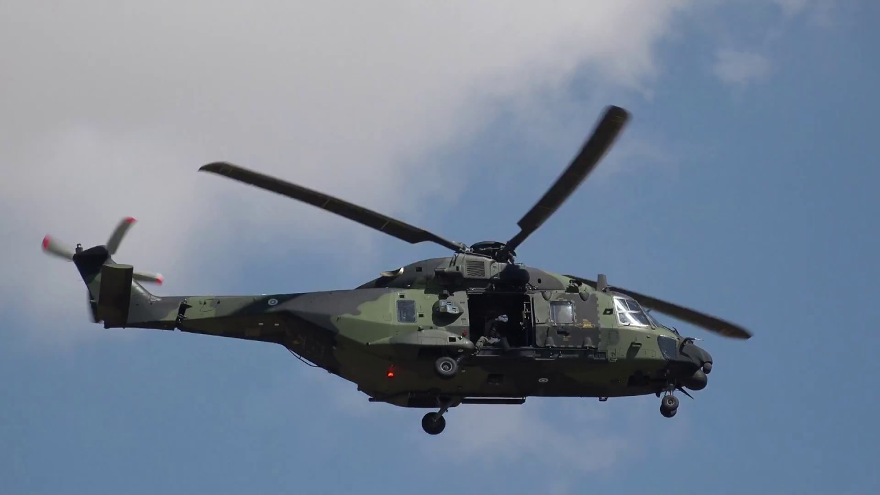 Amazing maneuvers demonstration  by NH90 TTH Helicopter at Air Tattoo 2018 4K