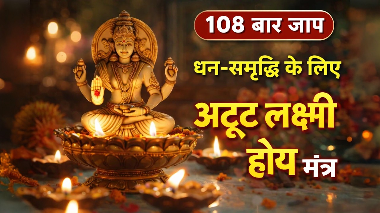 अटूट लक्ष्मी होय मंत्र | 108 बार जाप | धन, समृद्धि और सौभाग्य के लिए शक्तिशाली महालक्ष्मी मंत्र