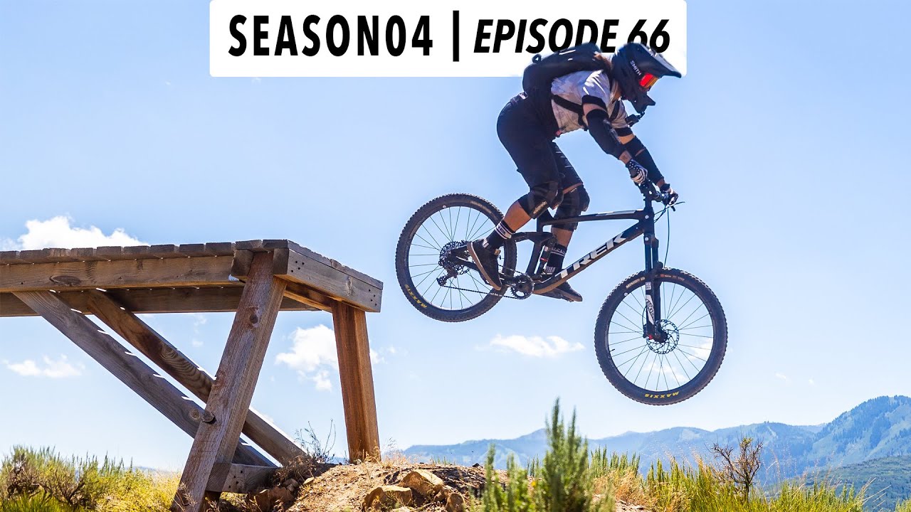 hitting my BIGGEST DROP yet at TRAILSIDE BIKE PARK!