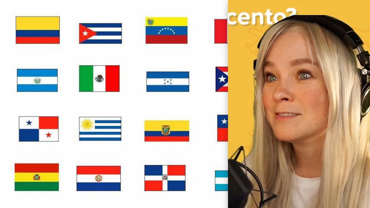 UNA GRINGA ADIVINA ACENTOS LATINOS !