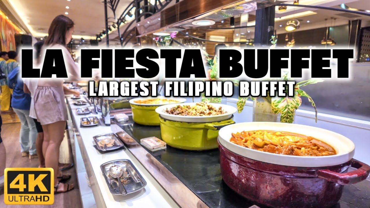 [4K] Ultimate Filipino Buffet at LA FIESTA BUFFET! Discover the Biggest Filipino Feast!