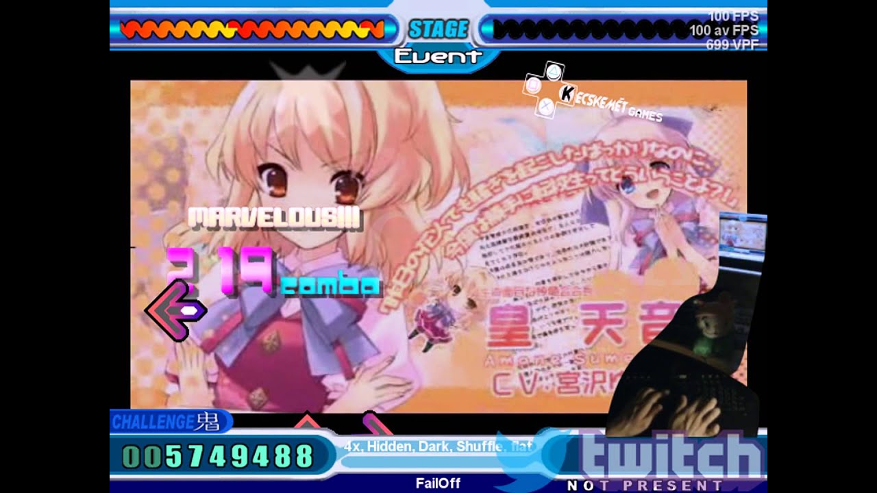 SM 3.9 - SP#091 KIYO （きよ） - Flyable Heart (OP) [1080p Full Combo JD6 (+cam)]