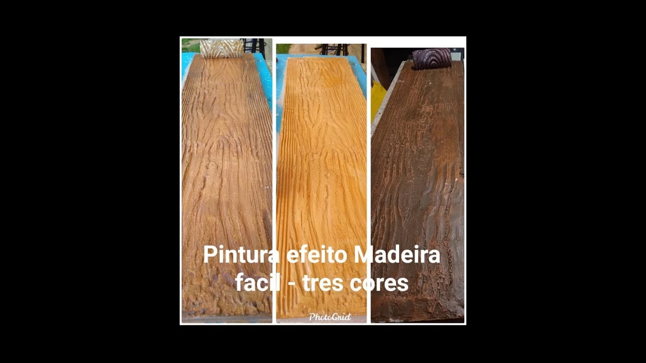 PARTE 2 - PINTURA EFEITO MADEIRA EM PLACA DE GESSO EXTERNA  - PINTURA IMITANDO MADEIRA - WOOD FAKE