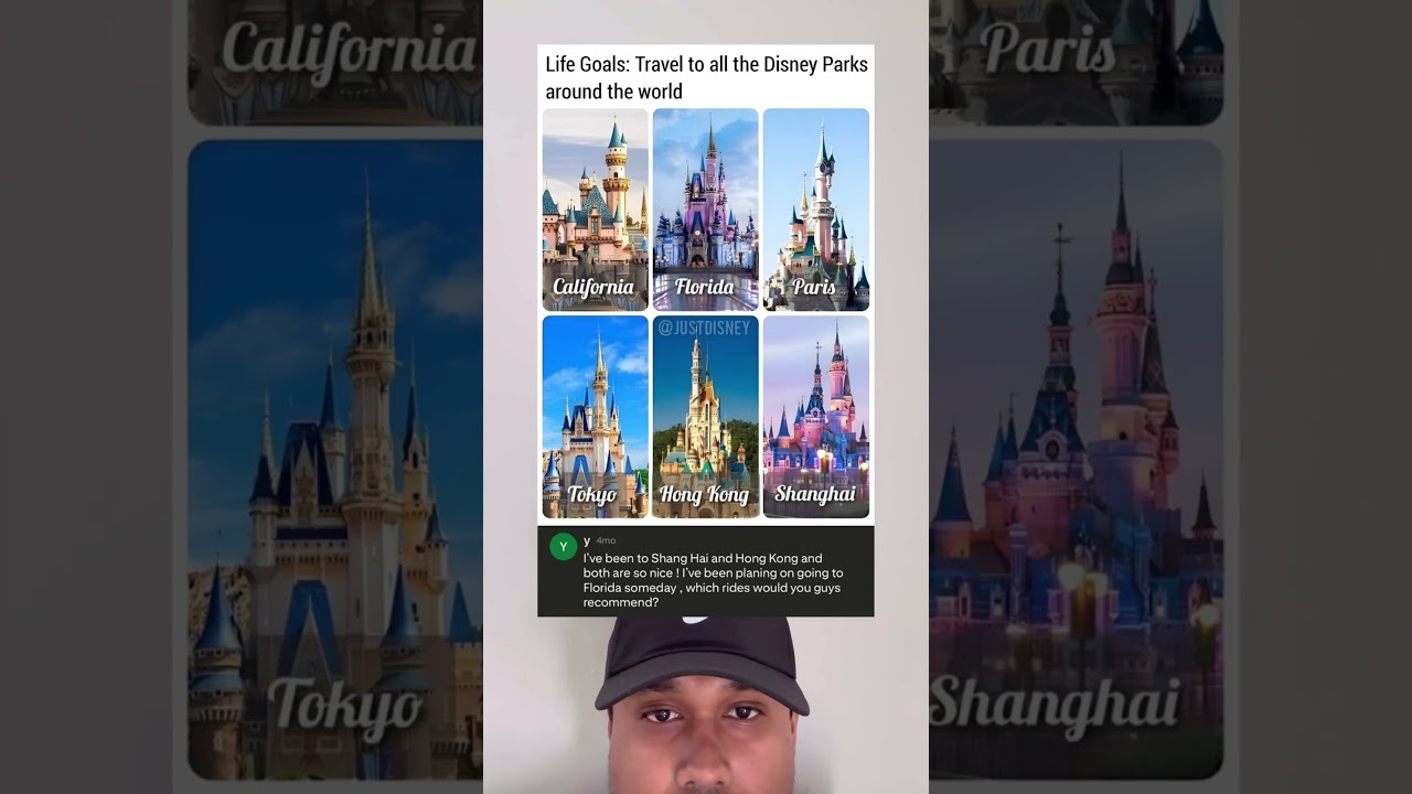 Life Goal: Visit Every Disney Park Around the World 🌍🏰 #disneylife