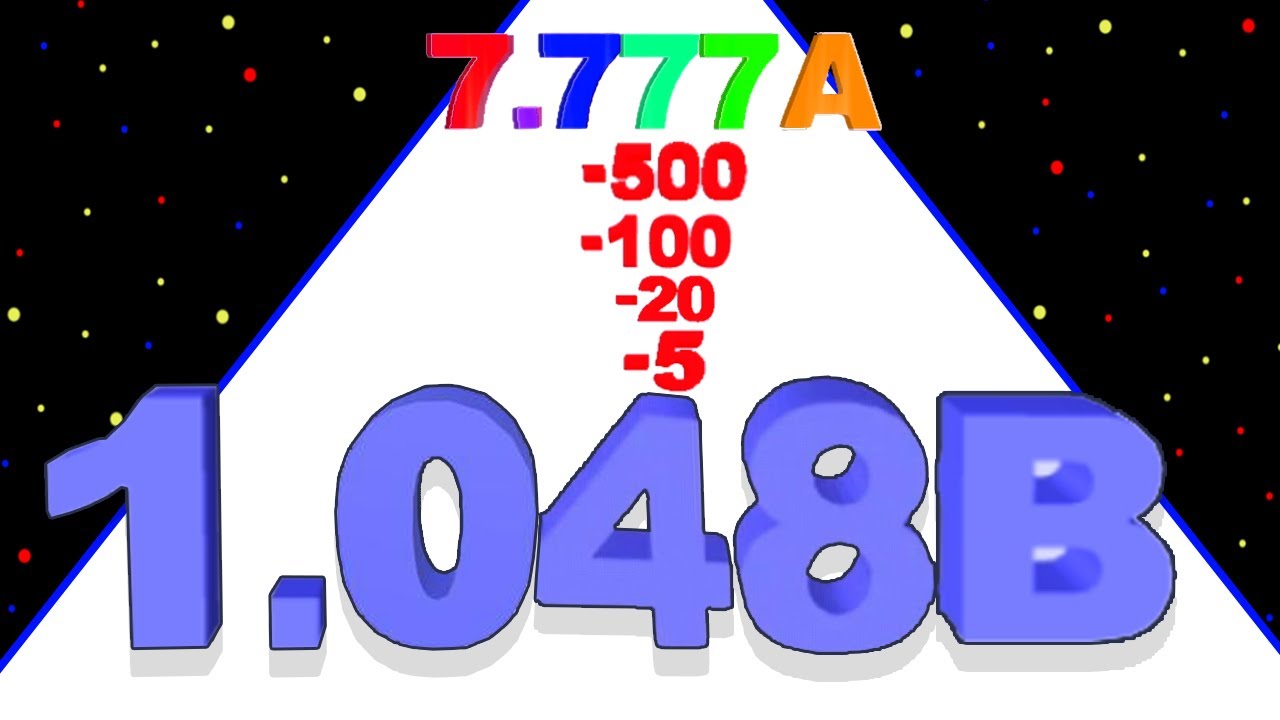 LA MEILLEURE ÉVOLUTION DE NOMBRES LES PLUS LONG DU MONDE ! (Number Merge Run : Shooting)