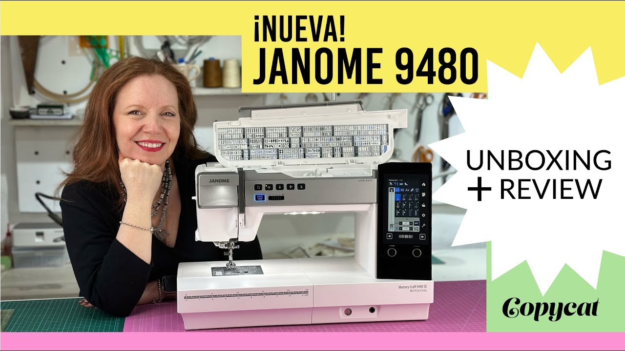 ¡NUEVA! Janome 9480: Unboxing + mi review de todos los accesorios