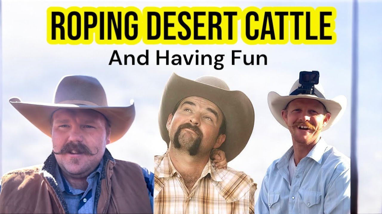 Having Fun While Roping Desert Cattle