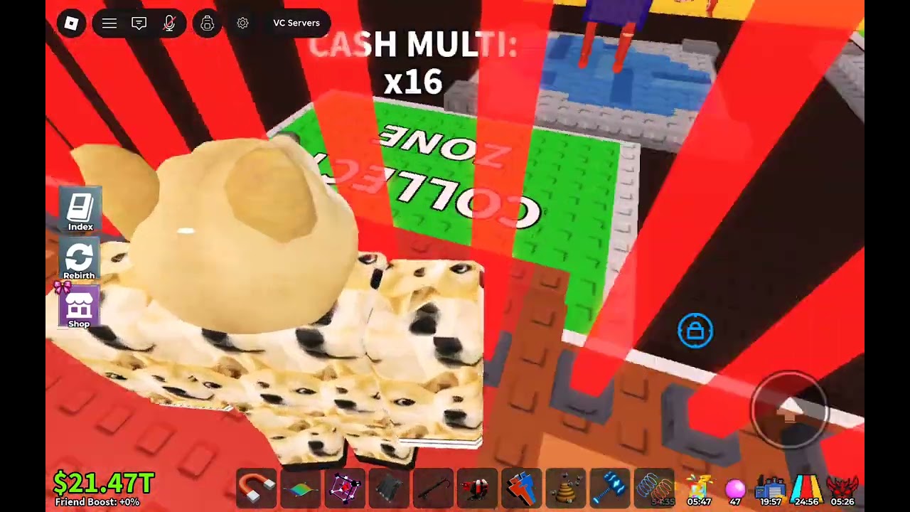 Opening lucky block pt.6 during admin abuse ( I got absolutely trash brainrot)