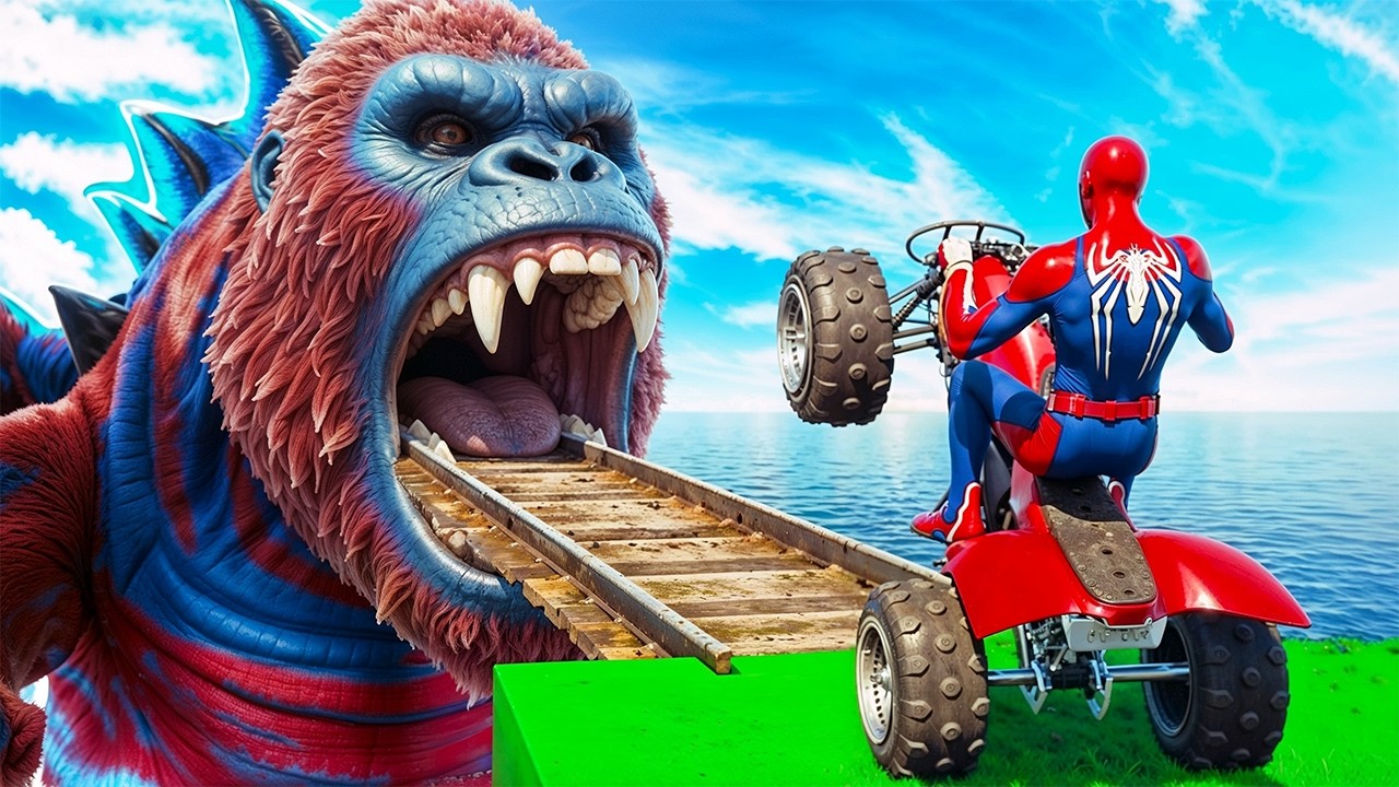 الرجل العنكبوت انقاذ باتمان Spider-Man Rescue Hulk vs iron man vs Superman funny Game GTA superhero