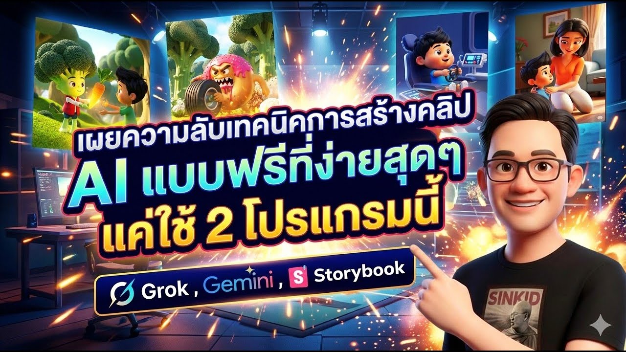 เผยความลับเทคนิคการสร้างคลิป AI แบบฟรีที่ง่ายสุดๆ แค่ใช้ 2 โปรแกรมนี้