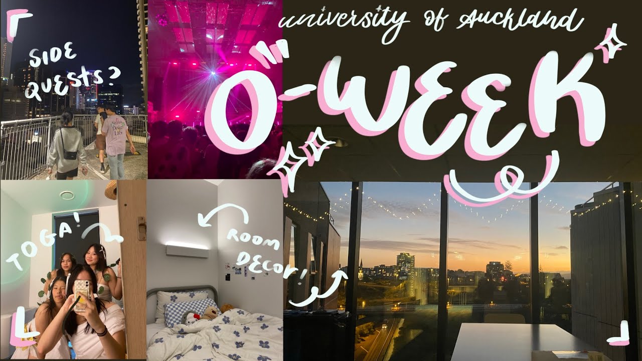 UOA O-WEEK AS A FIRST YEAR || toga party, room tours, exploring akl, bdmtn, tips for o-week & more!