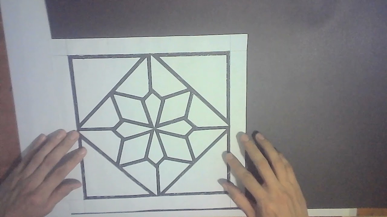 COMO HACER UN FALSO VITRAL, EL DISEÑO