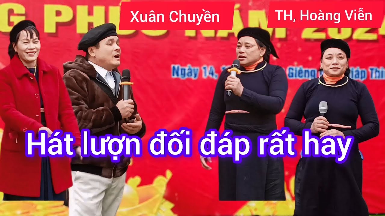 Hát lượn đối đáp tại lễ hội chùa sùng Phúc rất hay #luonthen#taynung#quetoi