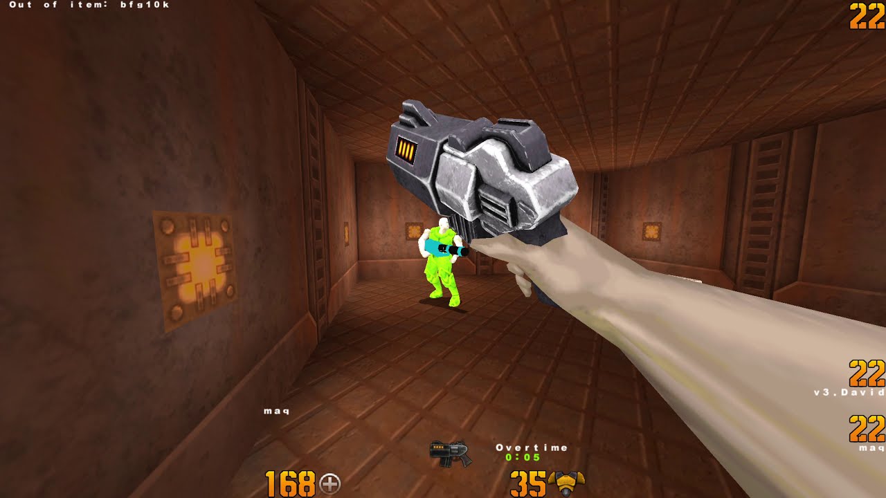QUAKE 2 | David vs maq | 2021 | friendly match on q2dm1 (The Edge)