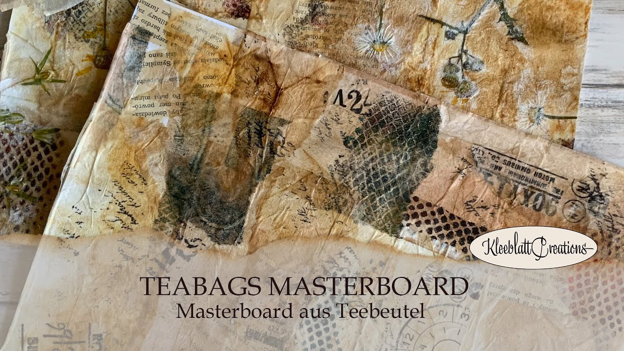 Teabags Masterboard - Masterboard aus Teebeutel