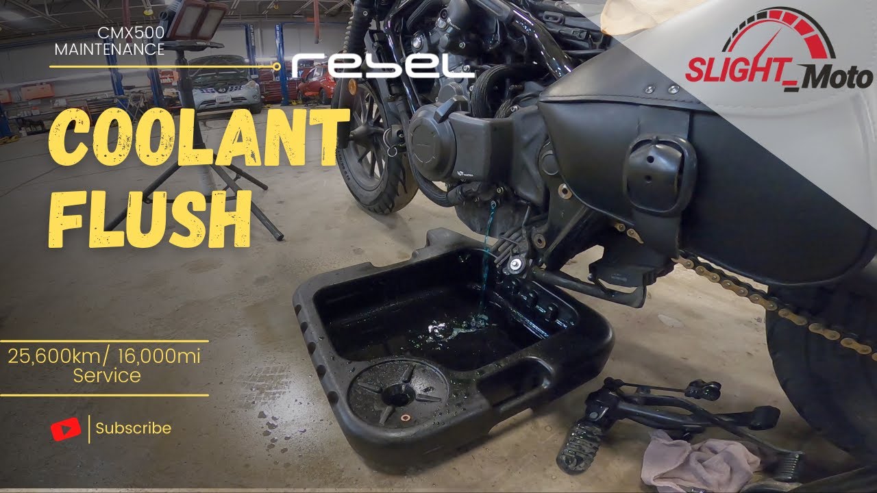 Honda Rebel (CMX500) — промывка охлаждающей жидкости