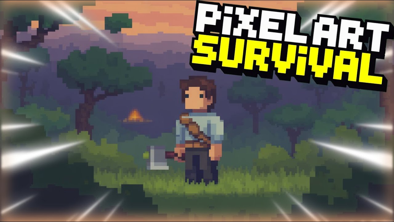 TOP 5 JUEGOS SURVIVAL en Pixel Art  Para PC | Top Survival 🎮