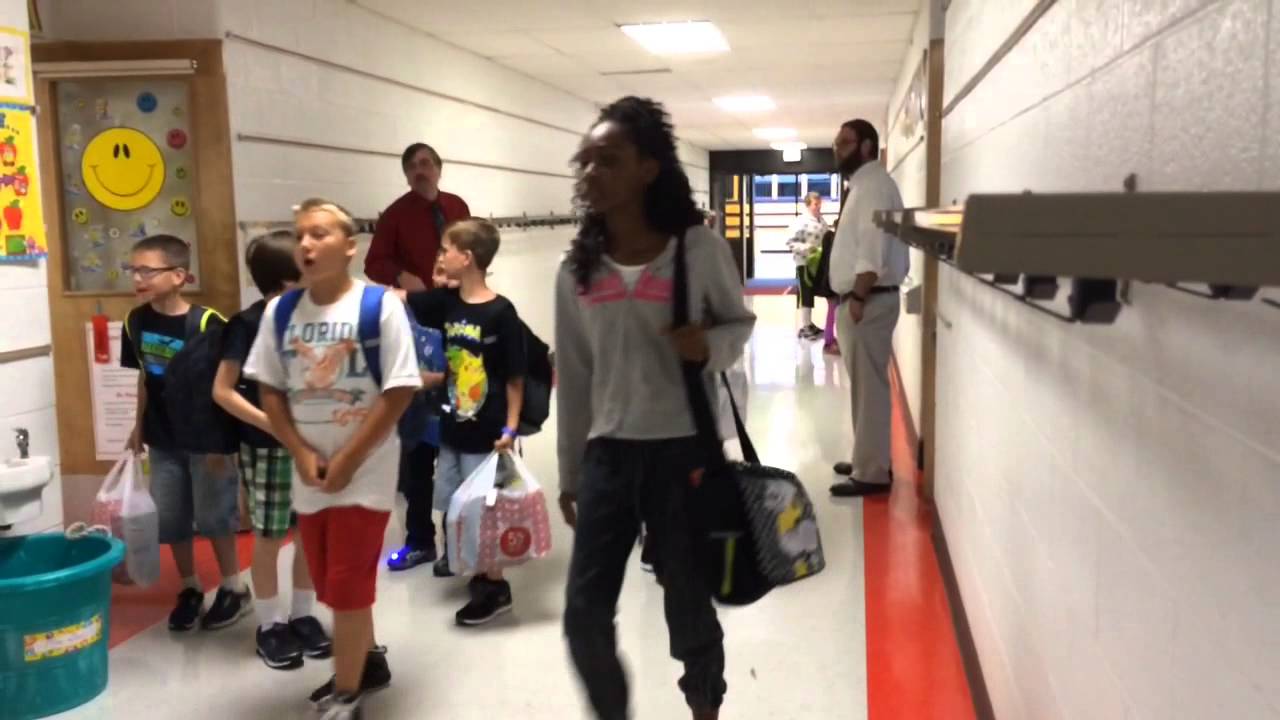 First day of school at Genesee County elementary school