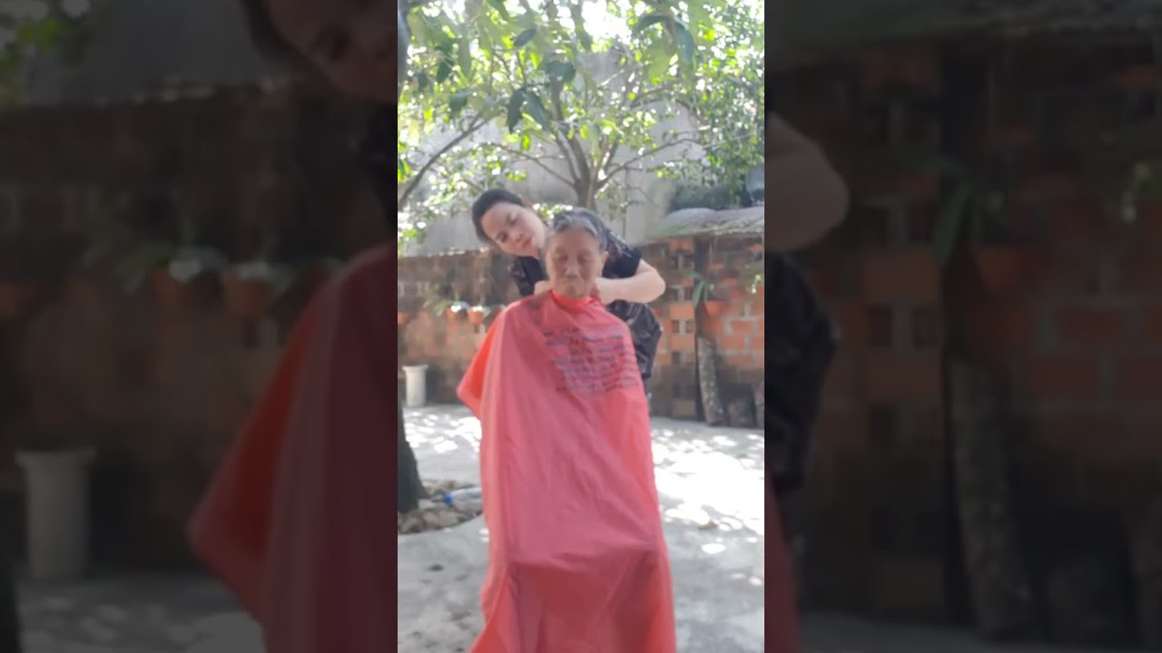 Cắt tóc cho nội😃!