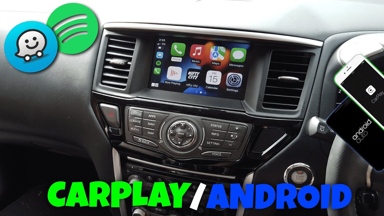Apple CarPlay и Android Auto для Nissan Pathfinder 2013-2021 R52