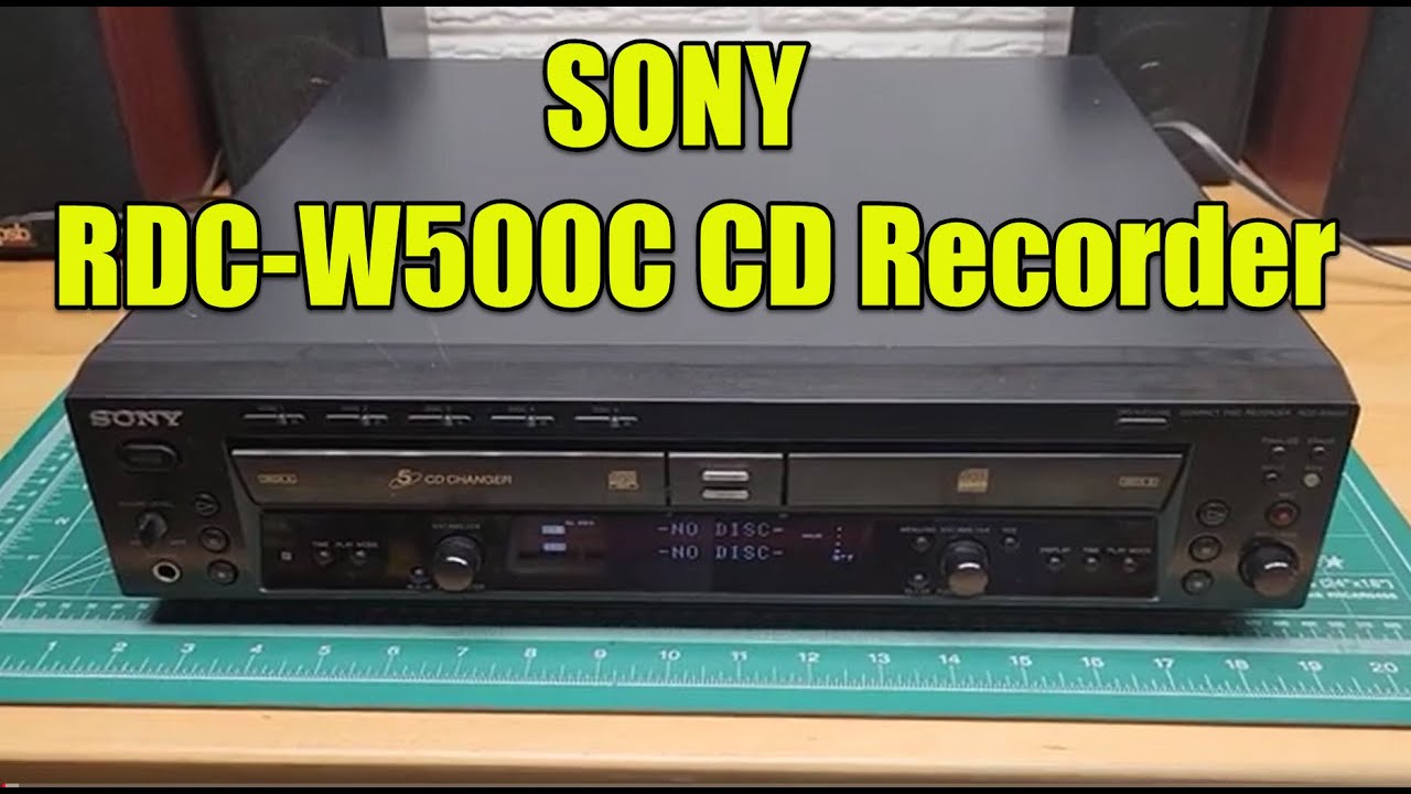 Демонстрация 5-дискового чейнджера и рекордера Sony RDC-W500C