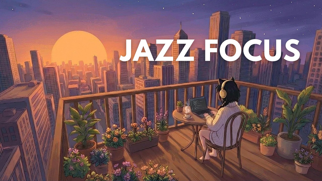 5:00 PM sunset focus. 🌇 slow jazz for work & wrap-up [no ads]