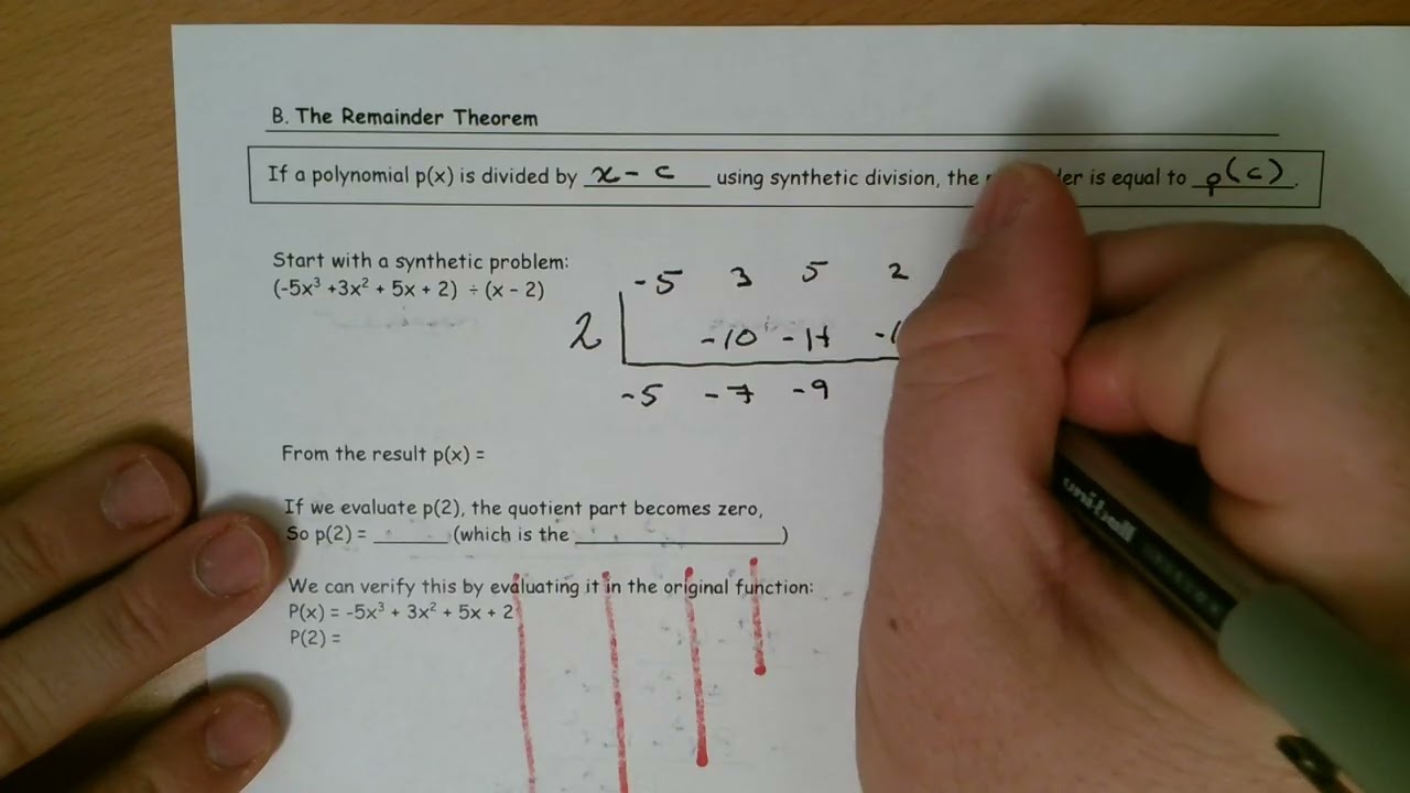 Precalculus 3.2 - Polynomial Division