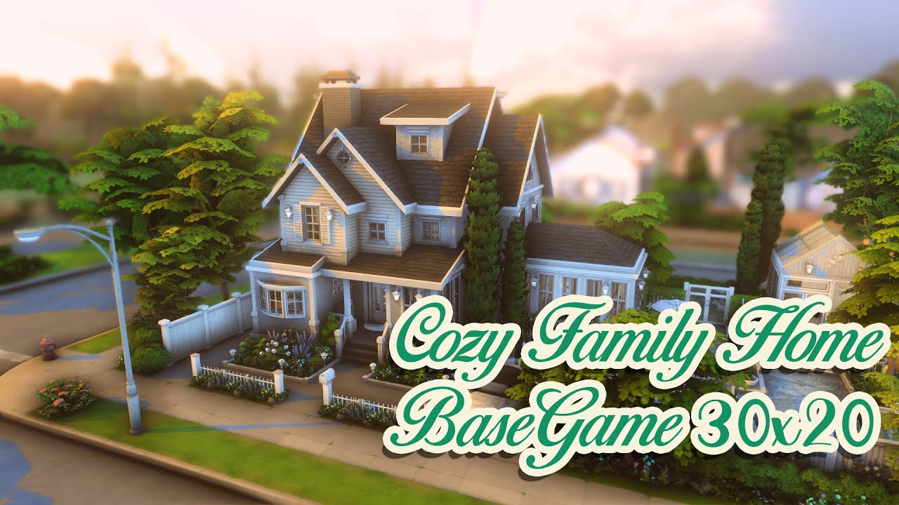 ♥ BaseGame Cozy Family Home ♥ The Sims4 Speedbuild ♥