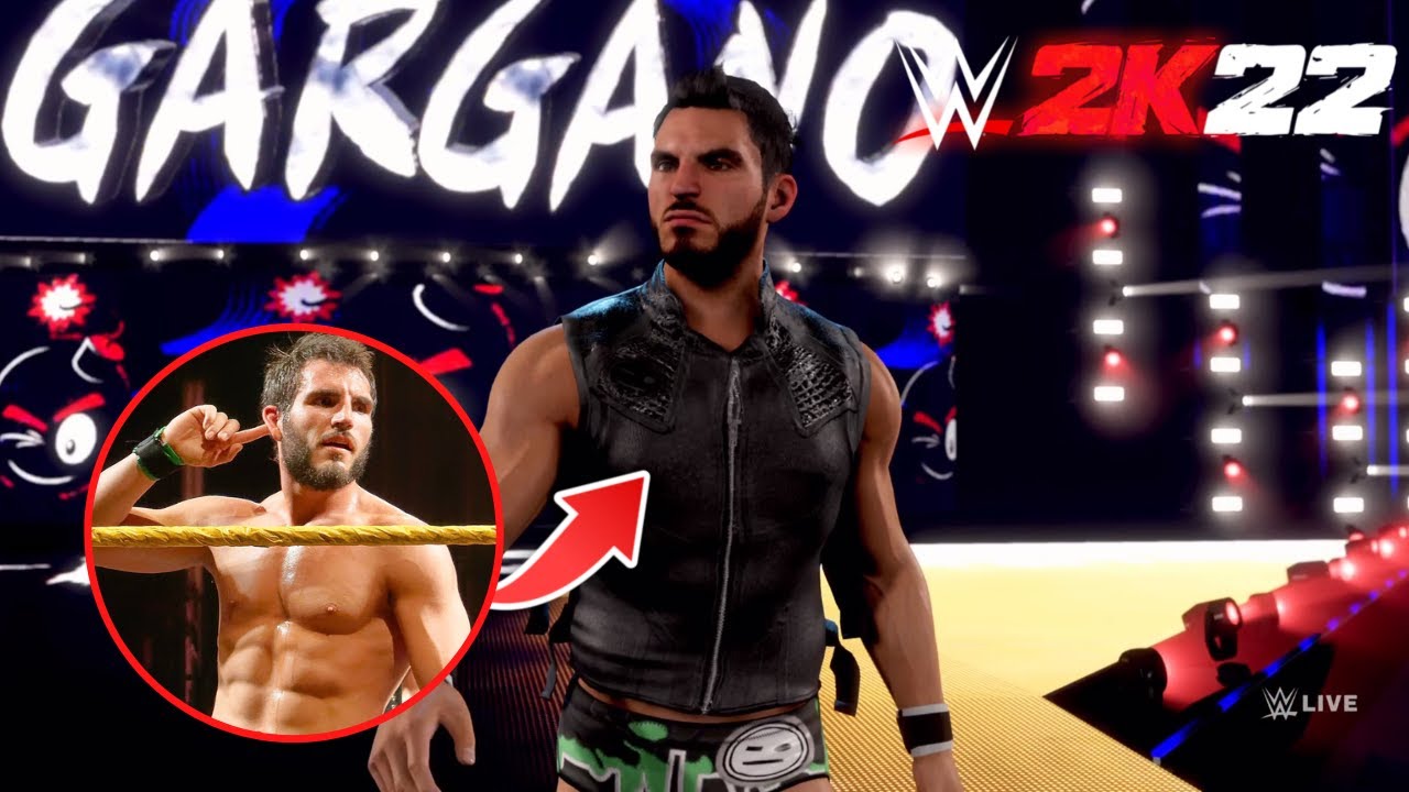 HOW TO PLAY AS FACE JOHNNY GARGANO IN WWE2K22 *hidden trons*