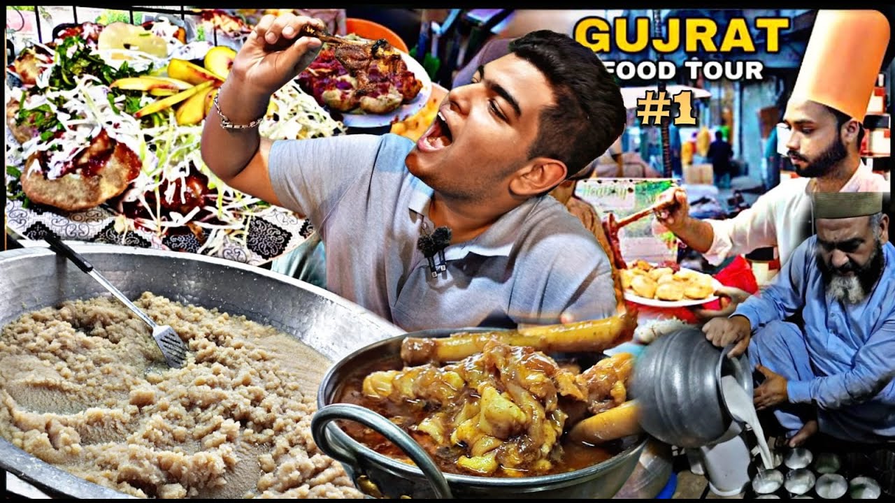 Talha Nashta, Dhaki Milk and Unique Shahi GolGapa | Gujrat Food Tour | First Episode |Pakistan