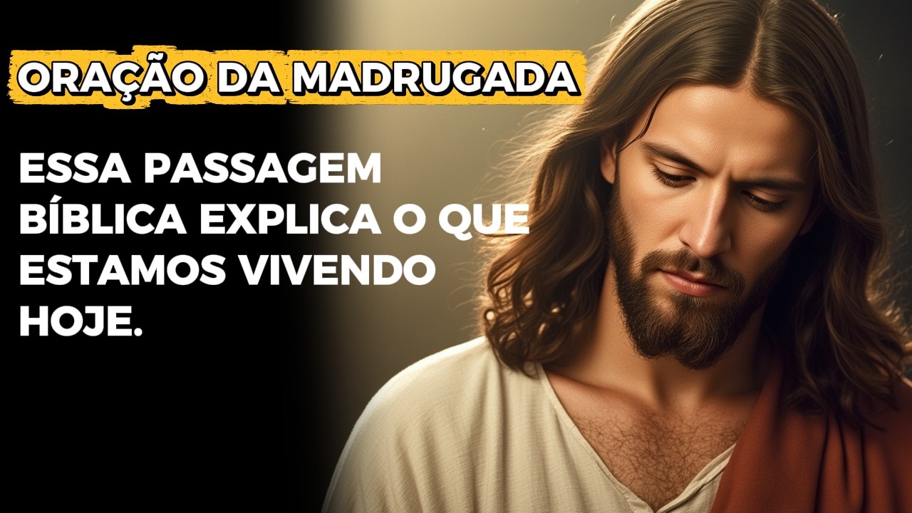 ORAÇÃO DA MADRUGADA | MILAGRE | ESSA PASSAGEM BÍBLICA EXPLICA O QUE ESTAMOS VIVENDO HOJE