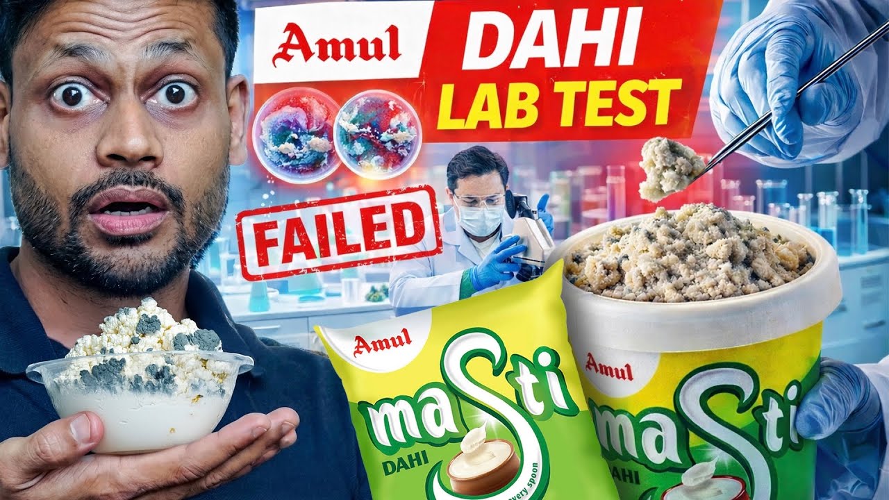 🧪 Amul Masti Dahi Lab Test: Pouch 🆚 Cup – Are They REALLY the Same? 🤔