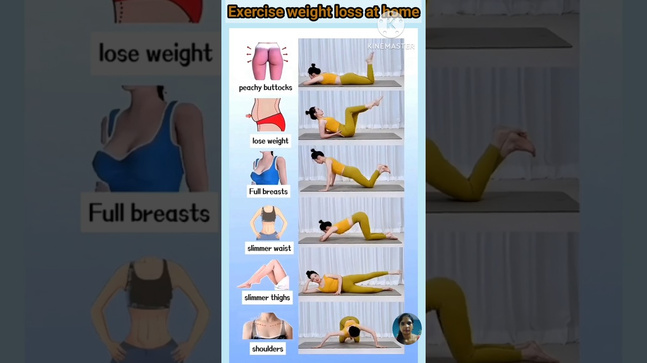 6 Exercise to lose weight at home #sports #exercise #yoga #weightloss #fitnessroutine