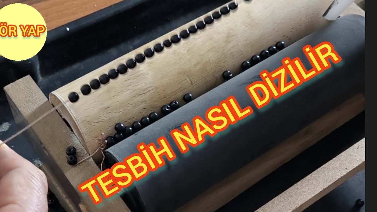 Tesbih Nasıl Dizilir-Tesbih ipe nasıl dizilir-En hızlı tesbih dizme şekli-Hızlı boncuk dizimi.