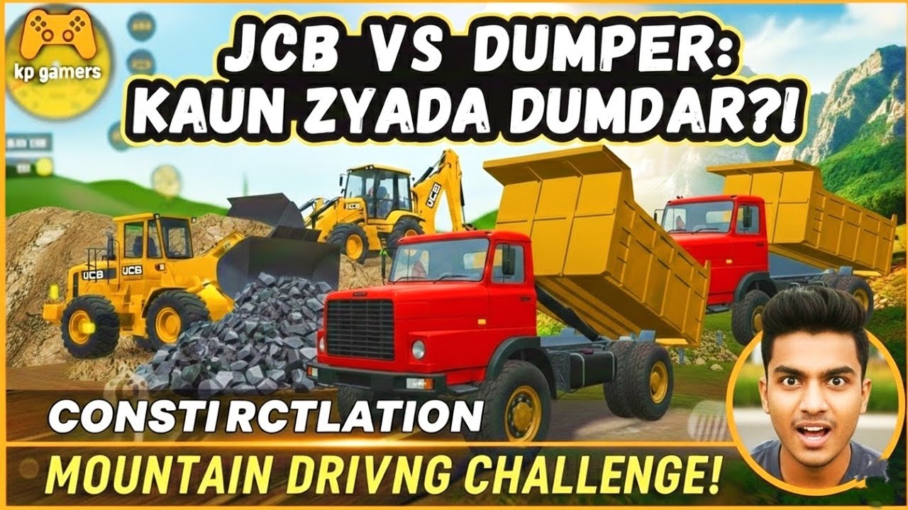 JCB Loader Operation: Loading Rocks in Tipper Truck 😲