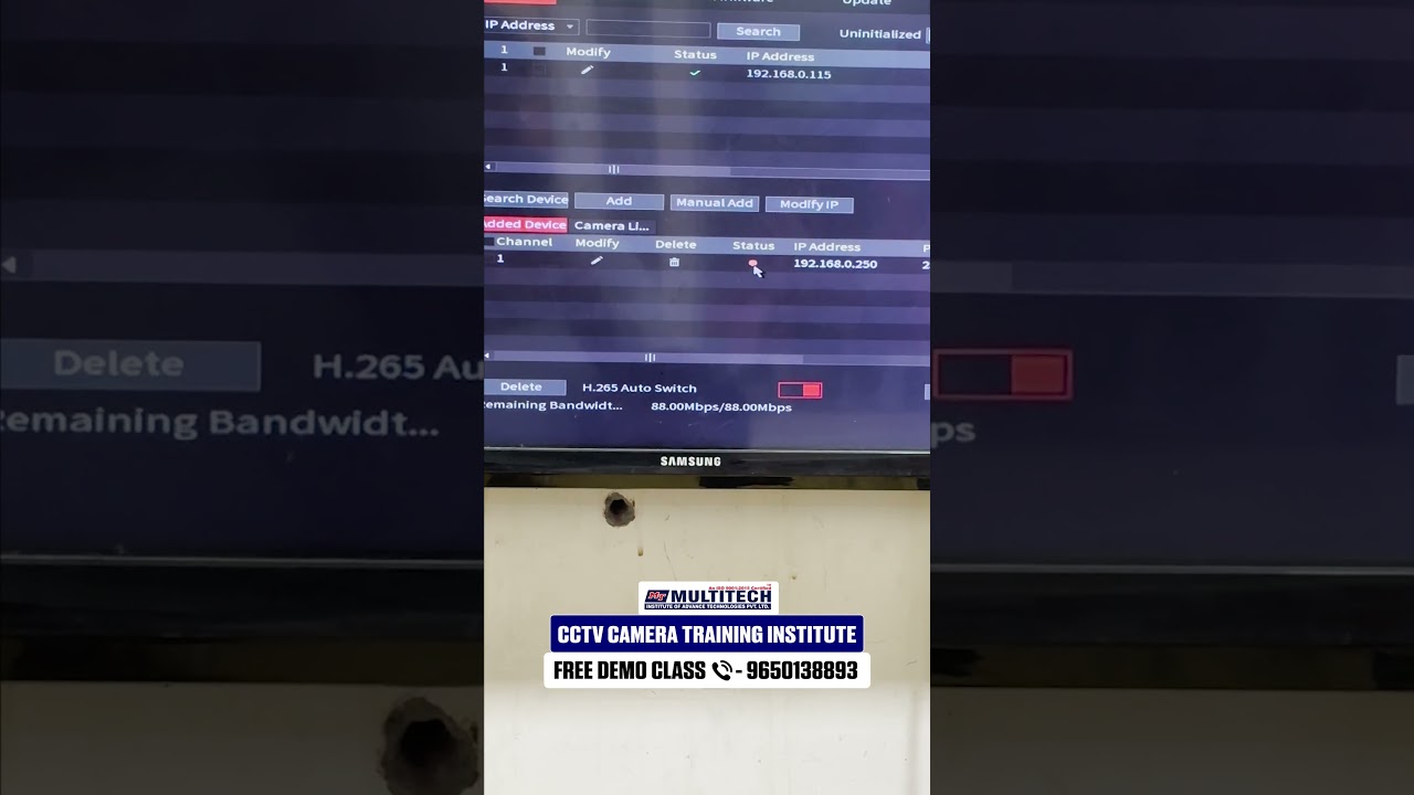 CCTV Technician Course | CCTV Repairing Class Mein Student Practical | IP Camera Add Kaise Karte Hai