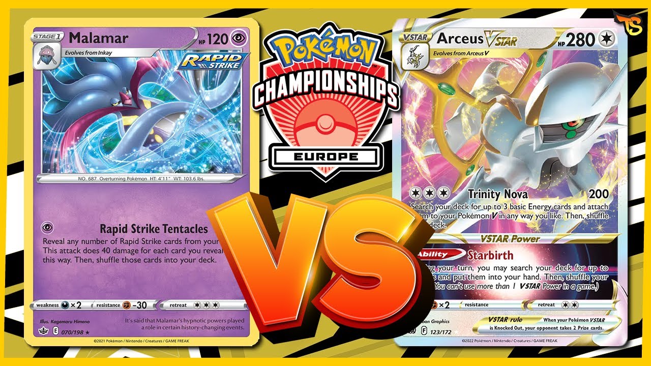 FINAL COMPLETA, Junior EUIC 2022 - Malamar x Arceus Inteleon - Pokémon TCG