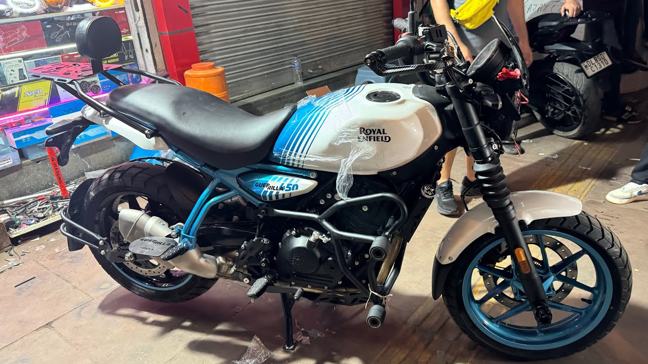 Royal enfield guerrilla 450 Modified | guerrilla Exhaust Modified | Guerrilla 450 Modification