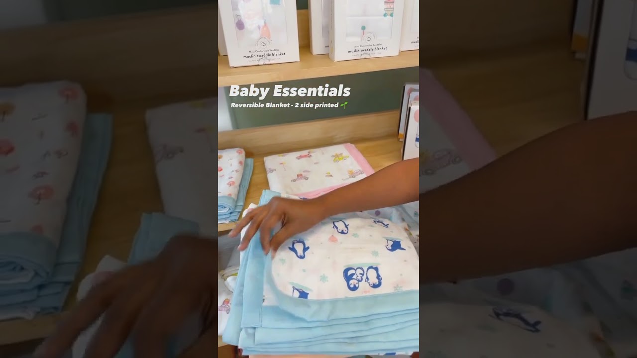Best Baby Muslin Reversible Blanket - 2 Side printed | Shop now : www.honchobaby.com | 100% Cotton